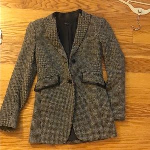 Theory Tweed Leather Jacket size 0
